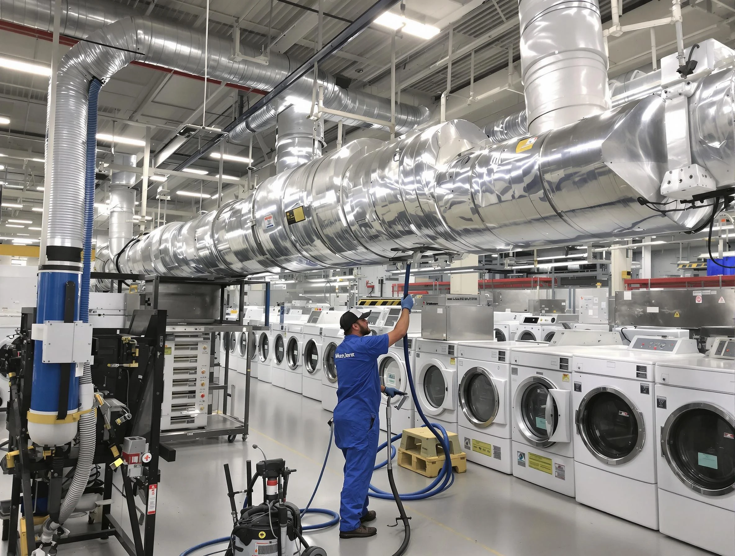 Goodyear Dryer Vent Cleaning team performing heavy-duty industrial dryer vent cleaning in Goodyear